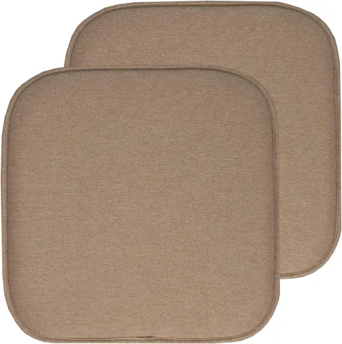 Miniatura 143 de Sweet Home Collection Cojines de espuma viscoelástica para silla, antideslizantes, diseño de panal de abeja, 16 x 16 pulgadas, paquete de 2