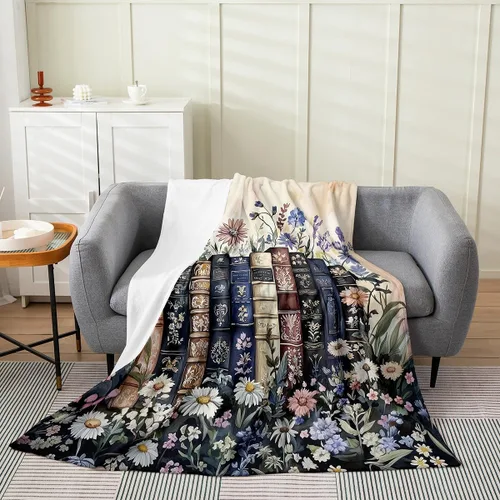 Miniatura 30 de Erosebridal Sketch Tree Flannel Blanket 40x50 Inch Vintage Farmhouse Fleece Blanket Grey Minimalist Mid Century Fuzzy Plush Throw French Country