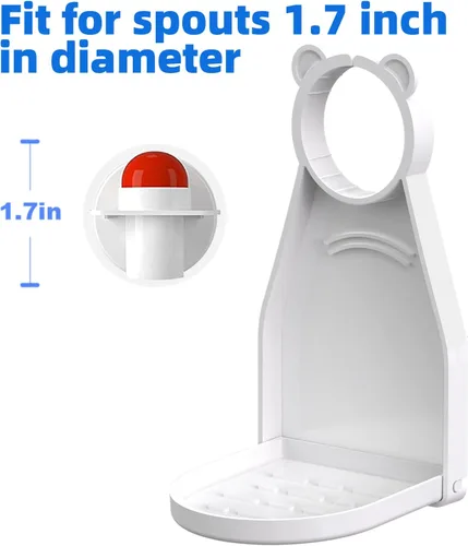 Miniatura 5 de Portavasos de detergente para ropa [paquete de 2] atrapador de goteo de detergente para organizador de lavandería. No más desorden ni fugas Panda Ear