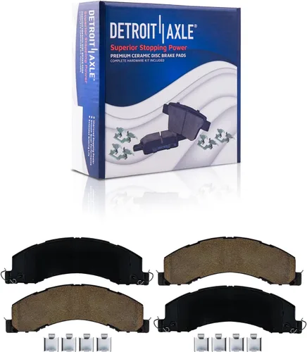Miniatura 14 de Detroit Axle - Kit de freno delantero para Dodge Ram 1500 Durango Dakota Chrysler Aspen Dakota Driver Side Disco Freno Pinza de freno de cerámica