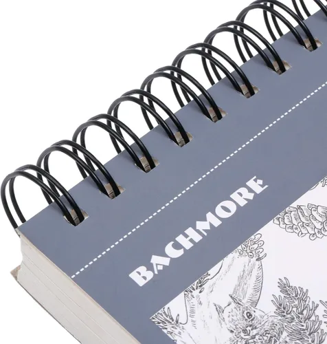 Miniatura 6 de Bachmore - Cuaderno de bocetos de 5.5 x 8.5 pulgadas, 100 hojas de cuaderno de bocetos encuadernado en espiral para artistas profesionales