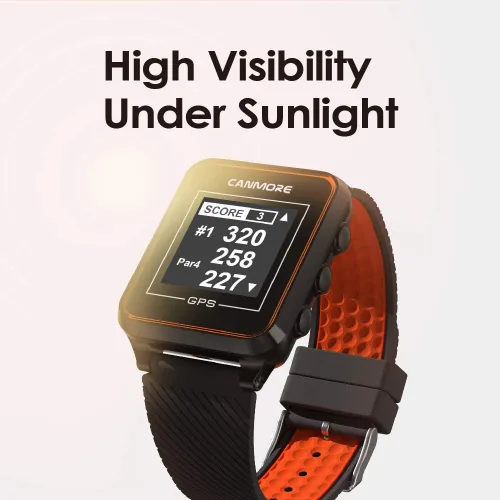 Miniatura 4 de CANMORE TW353 Reloj GPS de golf para hombres y mujeres, pantalla LCD de alto contraste, actualización gratuita de más de 40,000 campos precargados
