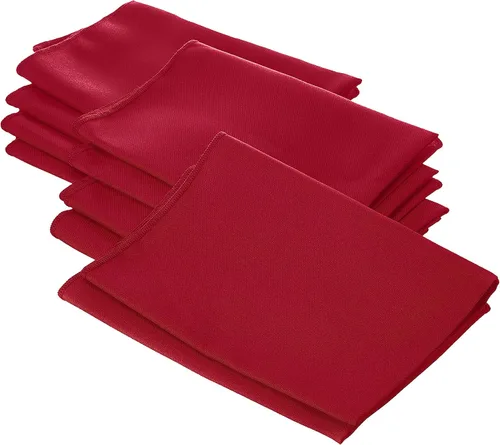 Miniatura 119 de LA Linen Paquete de 10 servilletas de popelina de poli, servilletas de tela suave, servilletas lavables y reutilizables, servilletas de mesa