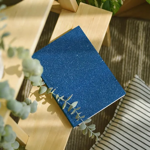 Miniatura 7 de CRE8TIVE Borde de Papel Tapiz Azul con Purpurina de Tela Papel Tapiz con Purpurina Pegar y Despegar Removible Autoadhesivo Borde de Papel Tapiz Azul