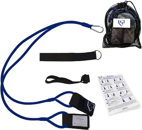 Miniatura 8 de BB Bands Bandas de resistencia para béisbol y sóftbol - Bandas de entrenamiento de fuerza para el brazo, equipo de acondicionamiento para Negro
