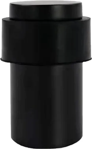 Miniatura 15 de KHTUMEWARE Paquete de 6 topes de puerta de piso de 1-1/2 pulgadas, tope de puerta negro mate, protector de pared para puerta comercial, cuña