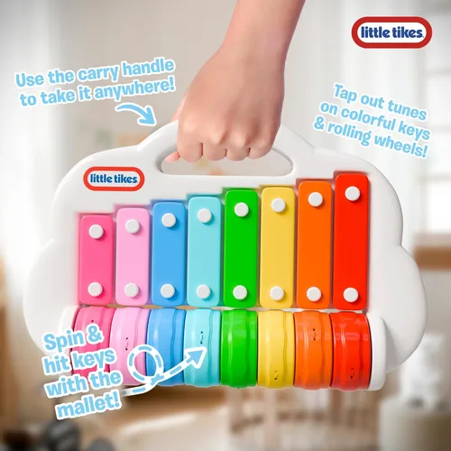 Miniatura 6 de Lollipop Little Tikes - Juguete xilófono 2 en 1 para niños pequeños, gira para tocar diferentes melodías - Diversión musical para niños pequeños