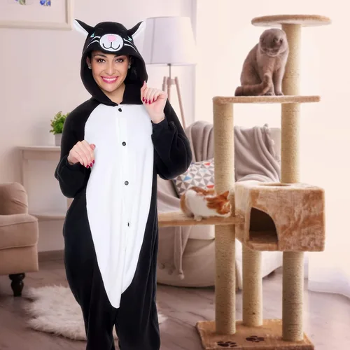 Miniatura 2 de FUNZIEZ! - Disfraz de Halloween para adultos, de animales y criaturas marinas, mameluco afelpado para cosplay, para mujeres y hombres