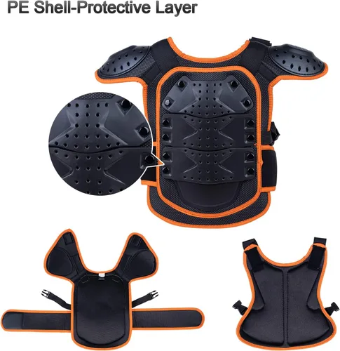 Miniatura 4 de Chaleco protector de la columna vertebral del pecho del cuerpo de la bici de la suciedad de los niños para ciclismo de montaña