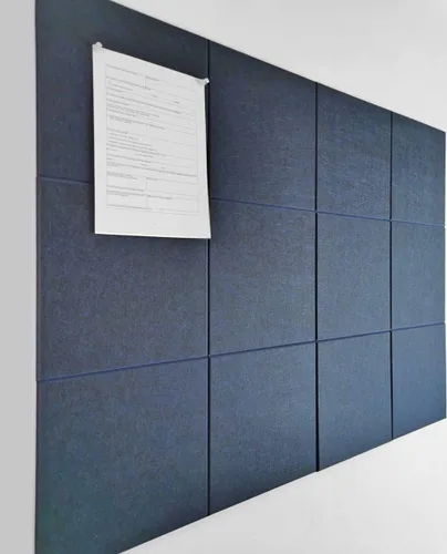 Miniatura 7 de Tabla de corcho alternativa de 24 x 36 pulgadas, paquete de 6 azulejos de pared de fieltro con pestañas adhesivas extraíbles seguras, tableros