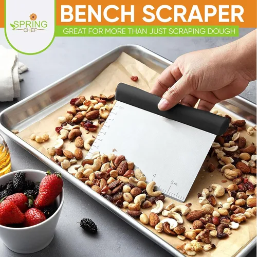 Miniatura 6 de Spring Chef Professional XL - Juego de rallador de caja y raspador de banco, color negro