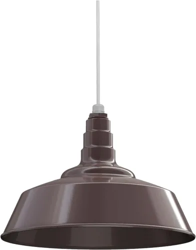 Miniatura 63 de Steel Lighting Co. Manhattan Warehouse Light Lámpara colgante montada en el techo Cúpula de 20 pulgadas Montaje al ras Luz de granero