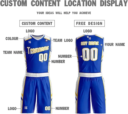 Miniatura 3 de Personaliza tu propio uniforme de baloncesto reversible, nombre y número personalizados para hombresmujeres y jóvenes, talla única