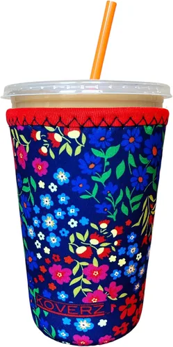 Miniatura 29 de Funda Koverz para café helado, funda aislante de neopreno para taza, se ajusta a una taza de café de 32 Oz., lavable y reutilizable, accesorios