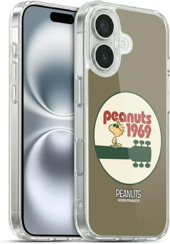 Miniatura 166 de Head Case Designs Funda de gel Woodstock 50th con licencia oficial de Peanuts Snoopy Guitar 1969 [protección de grado militar] compatible con Apple