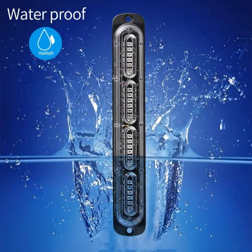 Miniatura 8 de Luces estroboscópicas de advertencia de emergencia, 2 unidades universales de 24 LED 72 W, montaje en superficie intermitente, color azul