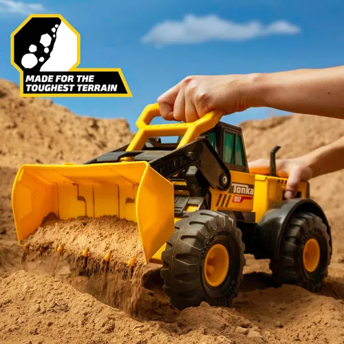 Miniatura 6 de Tonka Steel Classics - Cargador frontal fabricado con acero y plástico resistente, camión de construcción de juguete amarillo, niños y niñas, niños