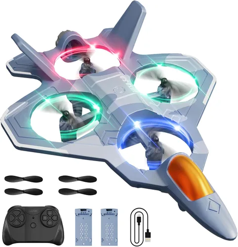 Miniatura 12 de 4DRC Aviones RC de Control Remoto para Niños, Aviones de Control Remoto de Espuma para Niños Adultos Principiantes, Drones Tipo Caza de Control