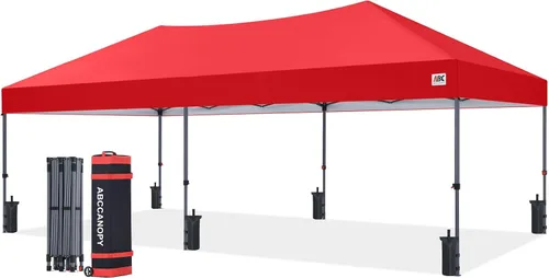 Miniatura 54 de ABCCANOPY Tienda de campaña desplegable de 10 x 10, refugio instantáneo de fácil instalación con bolsa con ruedas, toldo resistente al aire libre
