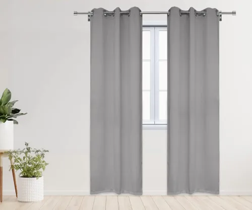 Miniatura 27 de YOUR CHAIR COVERS - Cortinas opacas de poliéster con ojales - (negro 52 x 63 pulgadas - juego de 2) - para oscurecer la habitación, dormitorio, sala