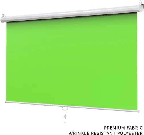 Miniatura 3 de Estilo más amplio: pantalla verde KHOMO Gear de 84 x 84 pulgadas, proyector desplegable extragrande, telón de fondo de pantalla verde, pantalla