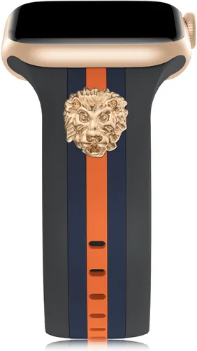 Miniatura 22 de Banda de diseñador con adornos decorativa compatible con Apple Watch de 38mm 40mm 41mm 42mm 44mm 45mm 46mm 49mm, para mujeres y hombres, pulseras