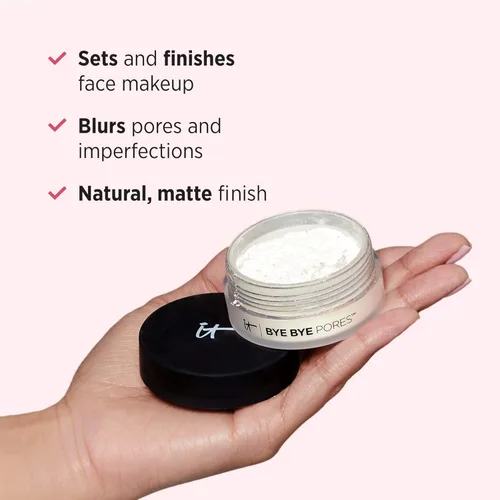 Miniatura 4 de IT Cosmetics Bye Bye Pores – Poreless Finish Loose Setting Powder Makeup – Translucent Blurring Face Powder for All Skin Tones – with Peptides