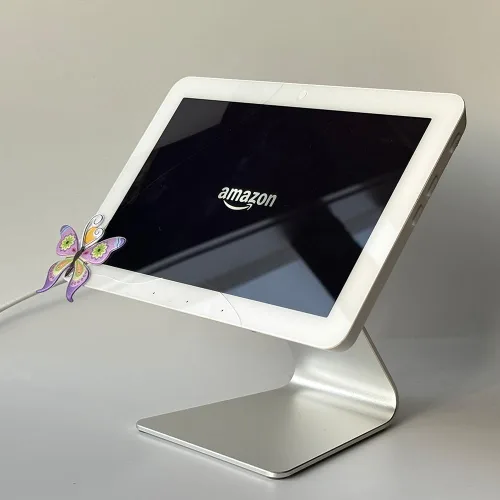 Miniatura 6 de ATOPHK Soporte giratorio y inclinable de aluminio para Echo Hub, rotación ajustable de 360°, escritorio duradero con base antideslizante, pantalla