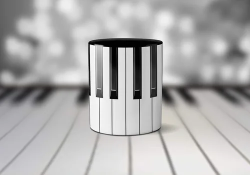 Miniatura 3 de Piano Keys - Taza para músico, regalo para profesores, diseño de teclado