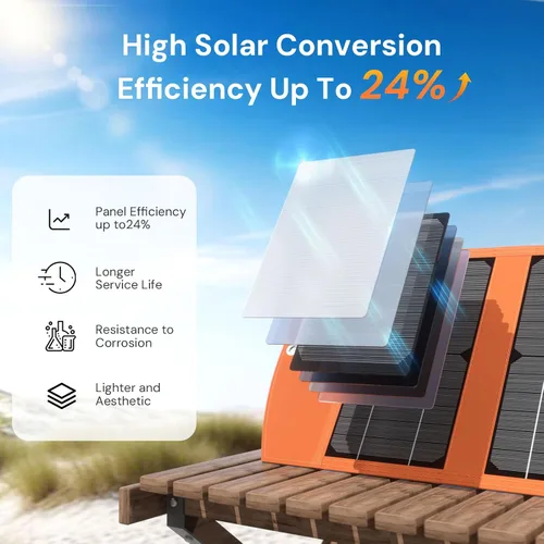 Miniatura 3 de Cargador de panel solar portátil de 30 W con salidas USB y tipo C (5 V/3 A máximo) para teléfonos, bancos de energía, tabletas, carga rápida 2