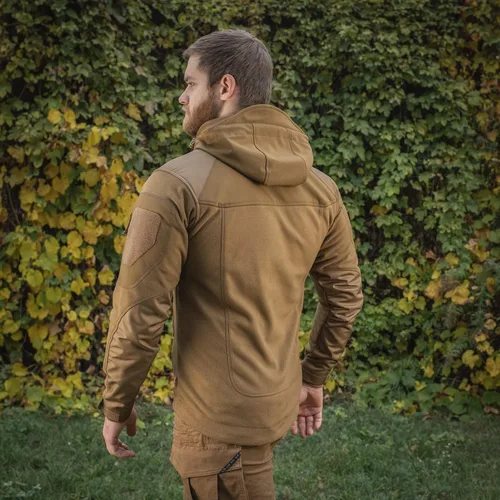 Miniatura 3 de M-Tac Chaqueta táctica de forro polar para hombre con capucha militar