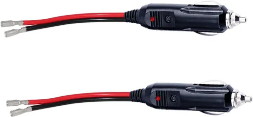 Miniatura 5 de Enchufe macho de repuesto para encendedor de cigarrillos de 12 V con fusible y cables – enchufe macho de 12 V 15 A para encendedor de cigarrillos