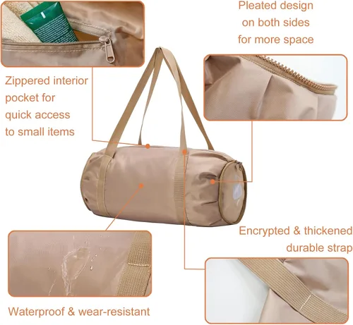 Miniatura 3 de Pequeña bolsa de gimnasio, bolsa deportiva impermeable para mujeres, mini bolsa de lona portátil para hombres, bolsa de entrenamiento plegable
