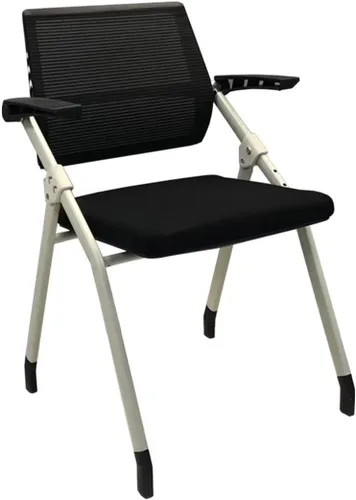 Miniatura 11 de 【1 unidad】 Silla ergonómica con ruedas giratorias de malla para anidación de invitados, apilamiento para oficina, escuela, aula, entrenamiento