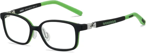 180° Hinges TR90 - Lentes de computadora para niños: Lentes de bloqueo de luz azul para niñas. Lentes de protección contra la radiación Verde (3-8