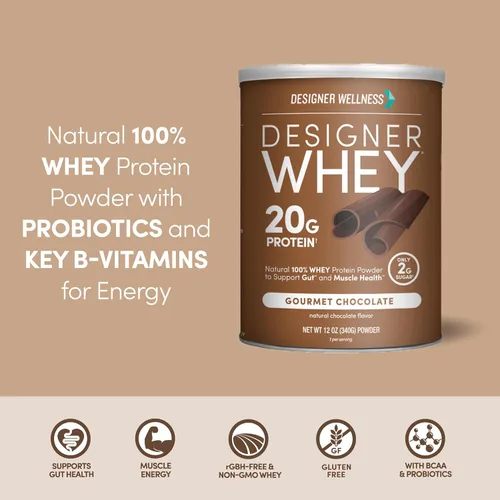 Miniatura 3 de Polvo de proteína de suero 100 % premium de Designer Protein, 1020W130, 1, 1