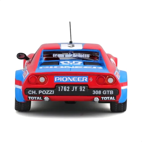 Miniatura 5 de Bburago Ferrari Racing 308 GTB (1982) Super Car - Escala 1:43 - Increíblemente detallada réplica de fundición a presión modelo coleccionable