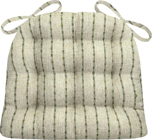 Miniatura 23 de Barnett Home Decor Cojines para silla de comedor Brisbane plateado gris con lazos - Tamaño mediano 16.5 x 18 Almohadilla para silla - Relleno