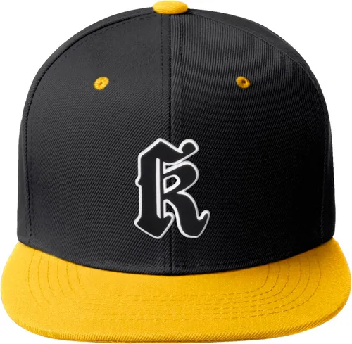 Miniatura 1373 de Daxton Gorra clásica con visera de billete plano con letras del alfabeto inglés antiguo de la A a la Z