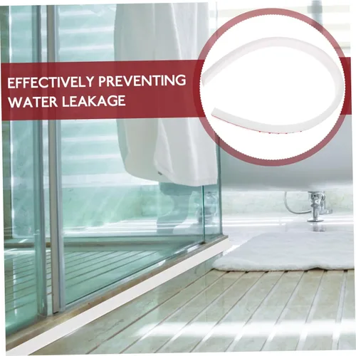 Miniatura 8 de DOITOOL Protector para bañera, barrera de agua para ducha, tapón de agua para piso, 19.7 in, silicona resistente, autoadhesiva para un fácil montaje