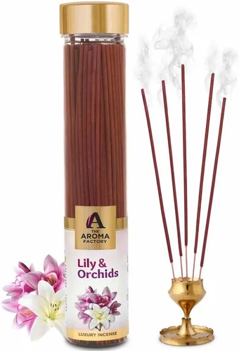 Miniatura 15 de The Aroma Factory Agarbatti for Pooja, Attar Jannat Ul Firdaus Perfume Varillas de incienso, sin carbón y bajo contenido de humo, Agarbatti