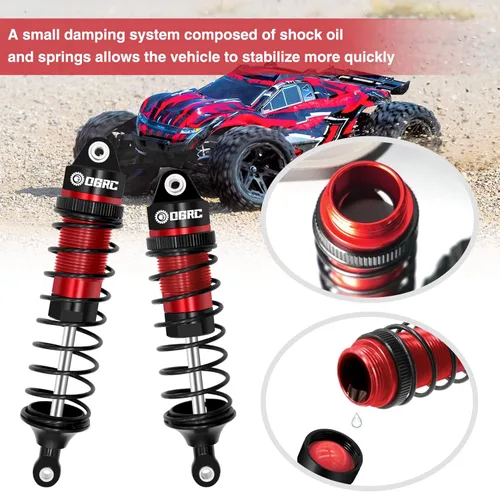 Miniatura 3 de OGRC Amortiguador de aceite para RC Juego de amortiguadores de choque para 1/10 Traxxas Slash 2WD/4X4 Hoss Rustler 4X4 VXL Bandit Nitro Stampede