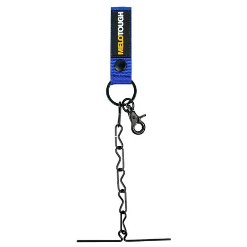 Miniatura 2 de MELOTOUGH Tanga de cinta para cinturón de herramientas, cintura electricistas, cadena con llavero y gancho de gatillo, color azul, 1 paquete