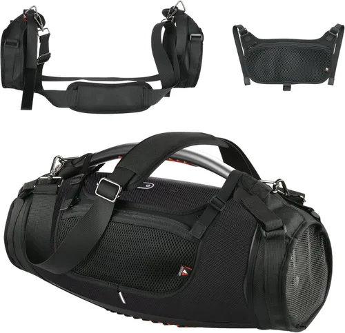 Correa de transporte de viaje para JBL Boombox 3/Boombox 3 Wi-Fi impermeable altavoz portátil, correa para el hombro con dos cubiertas laterales,
