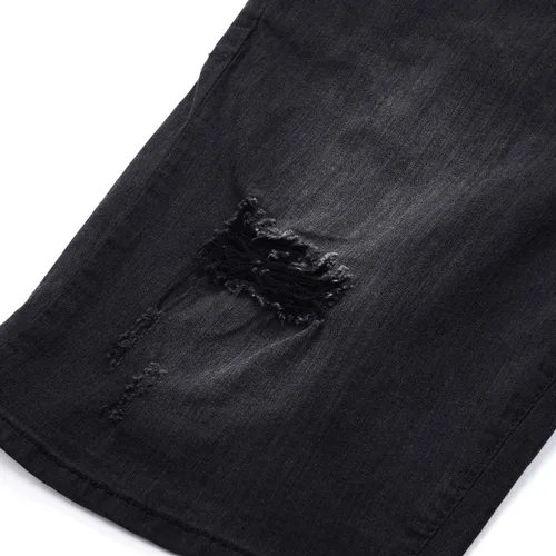 Miniatura 2 de Nituyy - Mono de mezclilla para hombre diseño de pantalones vaqueros cortos