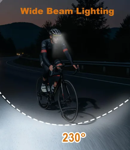 Miniatura 2 de Linterna frontal recargable, luz LED de haz ancho de 230° de 1500 lm con pantalla digital de batería, linterna impermeable para camping, senderismo