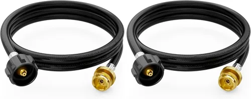 Miniatura 11 de CALPOSE Manguera adaptadora de propano de 3 pies, adaptador de 1 libra a 20 libras que convierte electrodomésticos de 1 libra en tanques de 5 a 40