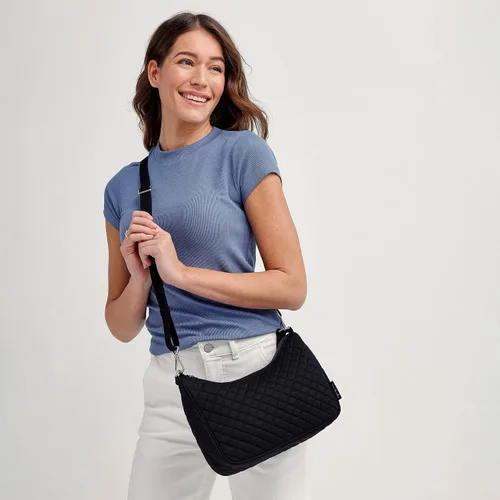 Miniatura 4 de Vera Bradley Cotton Frannie Crescent Crossbody Purse
