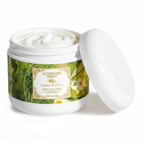 Miniatura 12 de Camille Beckman Crema de terapia de manos de glicerina, miel toscana, 8 onzas