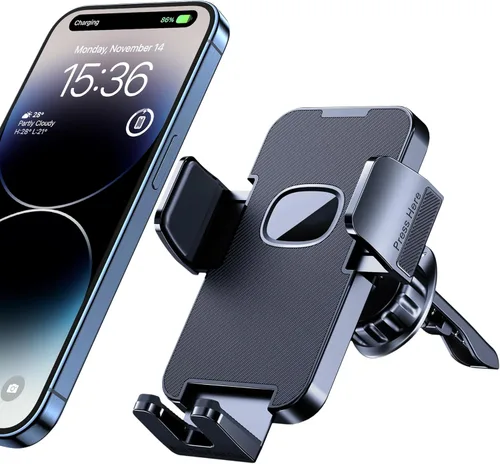 Miniatura 9 de GUWEZ Soporte de teléfono para tu automóvil [base ultra fuerte de succión de grado militar] Soporte de teléfono celular 3 en 1
